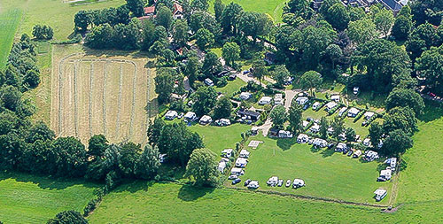 Dronevlucht over Camping Kuiperberg Ootmarsum